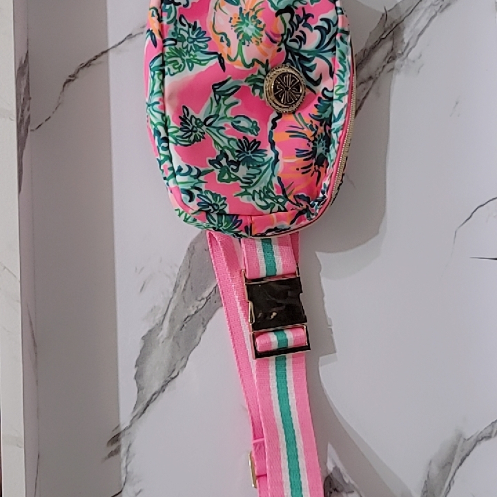 Lilly Pulitzer Pink Floral Travel Bag